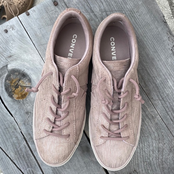 Converse one star pink metallic leather platforms - Picture 5 of 16